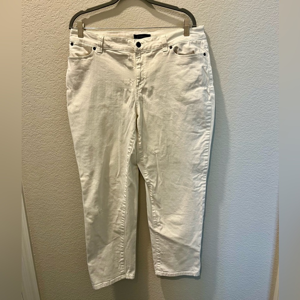 Talbots White Ankle Jeans
